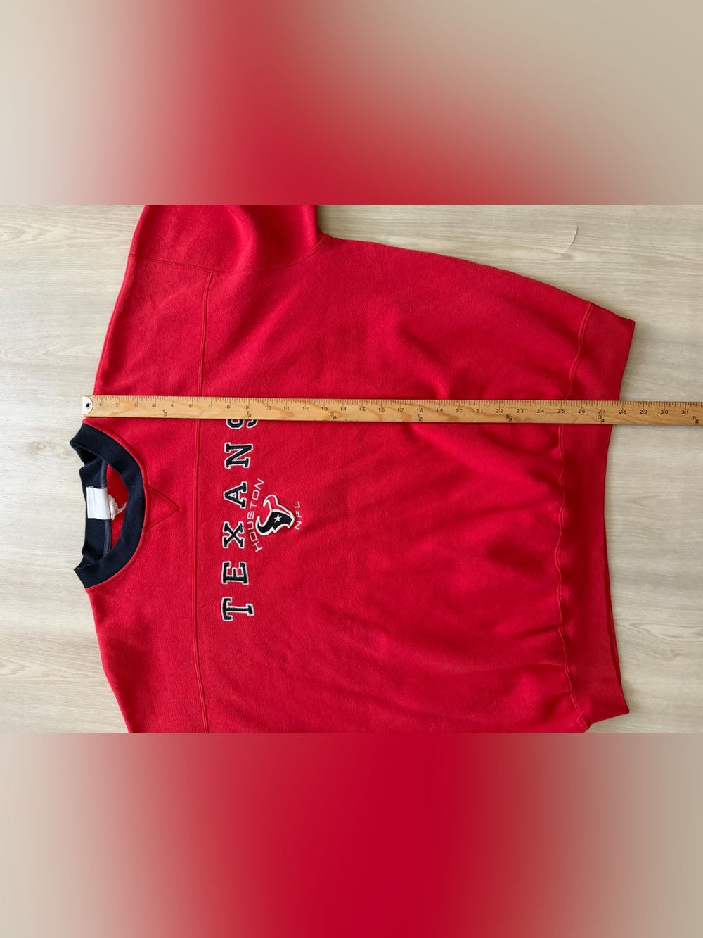 Vintage Houston Texans Pullover Crewneck Sz XL *Distressed - Picture 7 of 8